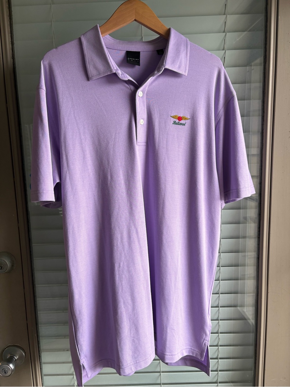 Dunning Golf  Baltusrol Golf Glub Lavender Polo Shirt